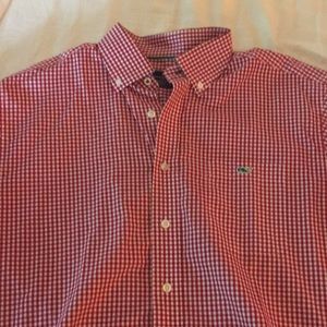 Red and white Vineyard Vines “Tucker Shirt”